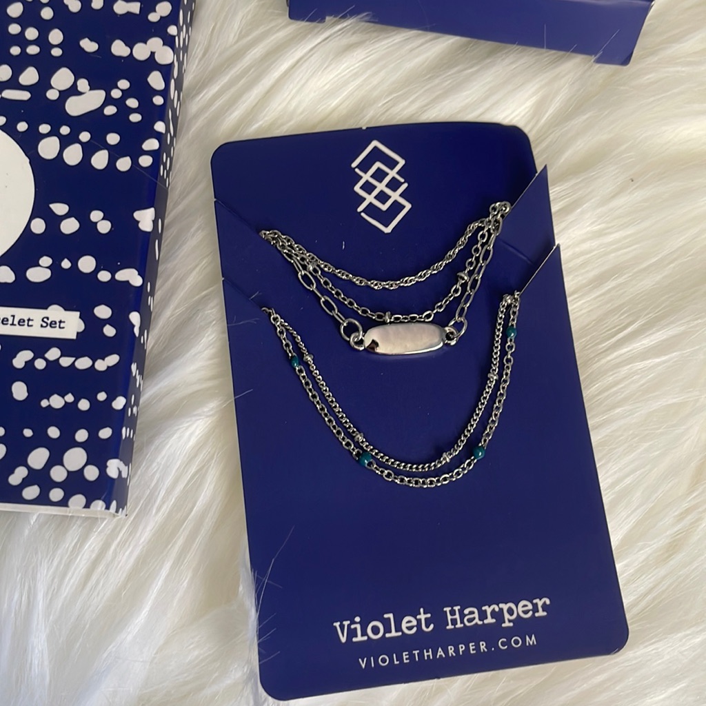 Violet Harper Layered Necklace And Bracelet Set
